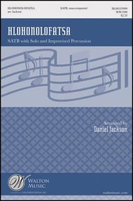 Hlohonolofatsa SATB choral sheet music cover Thumbnail
